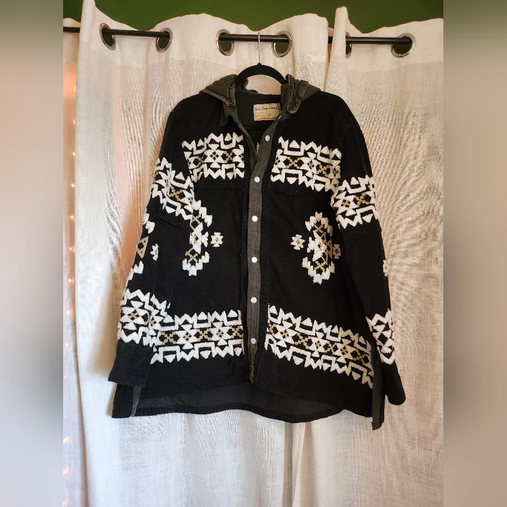 We The Free Cozy Up Patterned Button Up - Picture 11 of 12